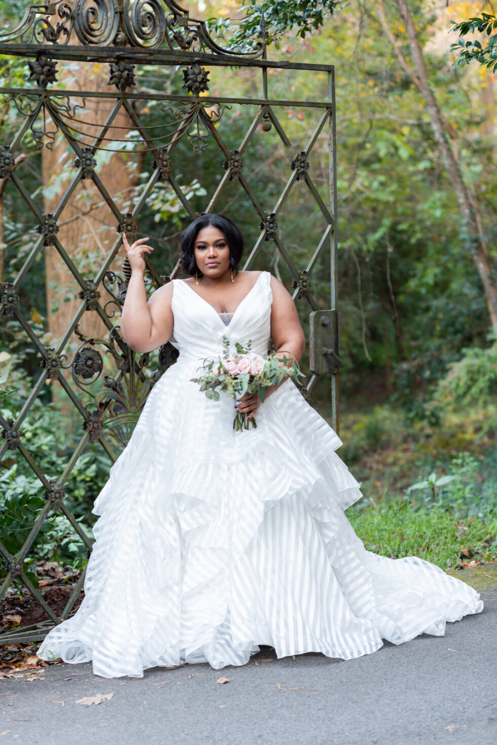 Whimsical Garden Styled Shoot Showcases Curvy And Alluring Wedding Looks 5342