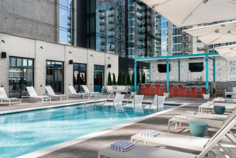 Hyatt Centric Downtown Nashville rooftop pool