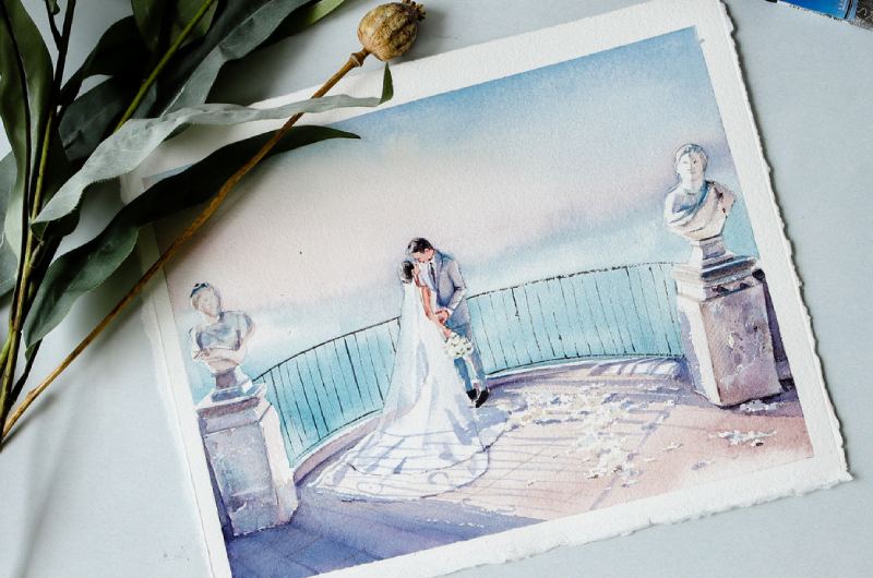 Fall Bridal Gifts Jane De watercolor