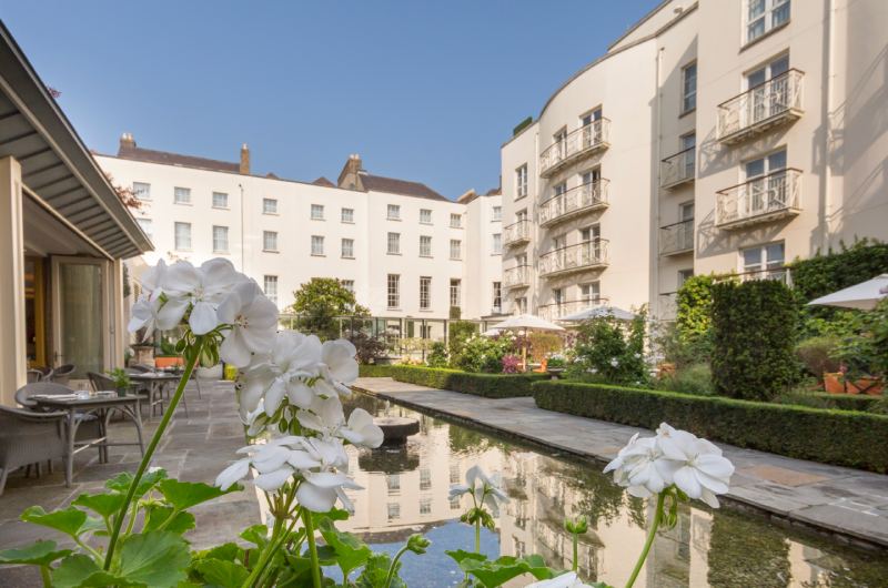 th Century Georgian Sophistication The Merrion Hotel Dublin Ireland Flowers Lower Terrace