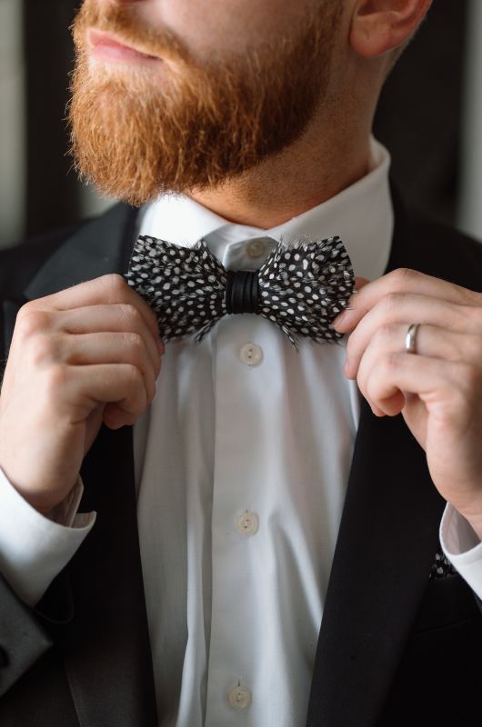 A Feathered Affair Iconic Charleston Hotel Partners With Cult Bridal Brand Brackish bowtie